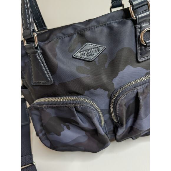 MZ Wallace Small Roxy Handbag Blue Black Camo - Picture 3 of 11